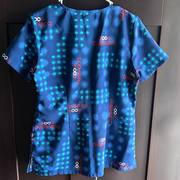 Set of 3 Disney scrub tops, polyester/spandex size small - Picture 11 of 16